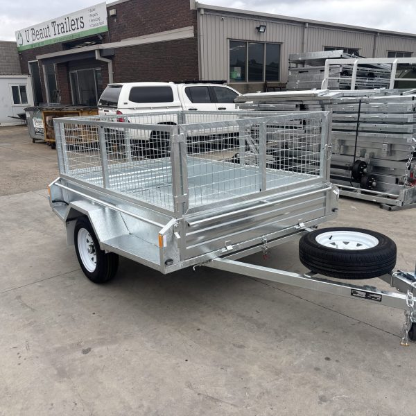 7×5 Single Axle Heavy Duty Galvanised Tipper with 300mm sides