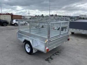 7x5 Single Axle Heavy Duty Galvanised Tipper with 400mm sides