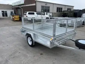 8x5 Single Axle Heavy Duty Galvanised Tipper with 300mm sides