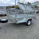 8x5 single axle cage box trailer 750kg ATM left side front
