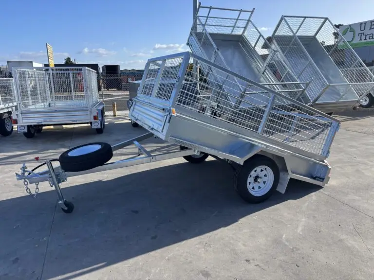 8x5 Single Axle Heavy Duty Galvanised Tipper with 300mm sides