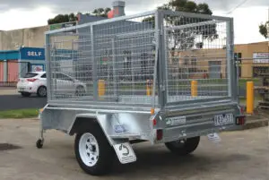 7x4 Single Axle Heavy Duty Galvanised Tipper with 300mm sides