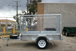 7x4 Single Axle Heavy Duty Galvanised Tipper with 300mm sides