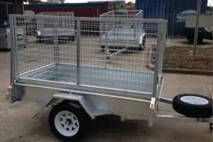 7x4 Single Axle Heavy Duty Galvanised Tipper with 300mm sides