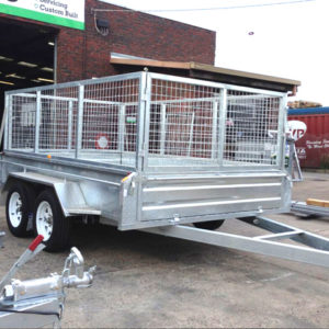 9×5 Tandem Axle Heavy Duty Galvanised with 400mm sides, 2800kg ATM