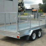 12 x 6 Heavy Duty Single Axle Tipper Trailer Galvanised Checker Plate 300mm sides