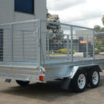 12 x 6 Heavy Duty Single Axle Tipper Trailer Galvanised Checker Plate 300mm sides