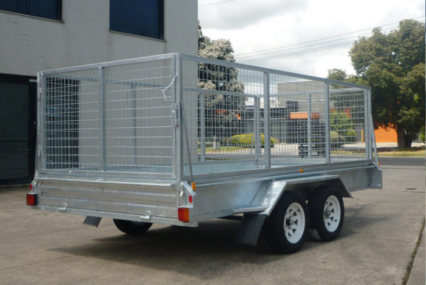 12 x 6 Heavy Duty Single Axle Tipper Trailer Galvanised Checker Plate 300mm sides