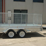 12 x 6 Heavy Duty Single Axle Tipper Trailer Galvanised Checker Plate 300mm sides
