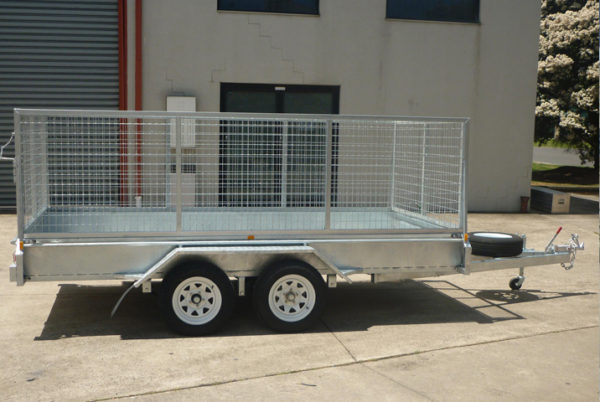 12 x 6 Heavy Duty Single Axle Tipper Trailer Galvanised Checker Plate 300mm sides