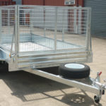 12 x 6 Heavy Duty Single Axle Tipper Trailer Galvanised Checker Plate 300mm sides