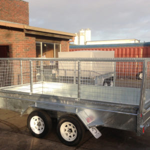 12×6 Tandem Axle Box Trailer Galvanised Heavy Duty 400mm Deep Side 2800kg ATM