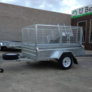 8×5 Single Axle Heavy Duty Galvanised Tipper with 400mm sides