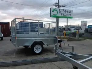 8x5 Single Axle Heavy Duty Galvanised Tipper with 400mm sides