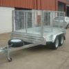 8×5 Tandem Axle Box Trailer Galvanised Cage Heavy Duty 2800kg ATM