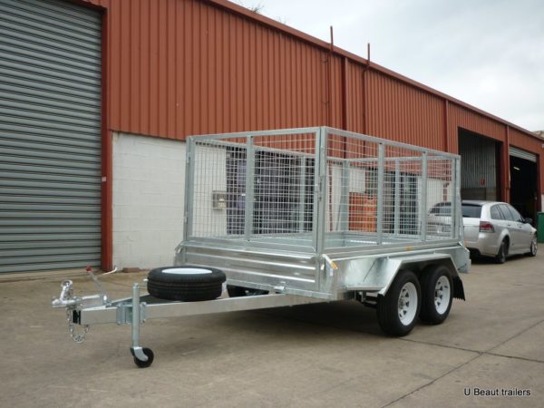 8x5 Tandem Axle Box Trailer Galvanised Cage 2800kg | U Beaut Trailers