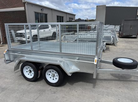 9x5 tandem box trailer galvanised 400mm side U Beaut Trailers, side right