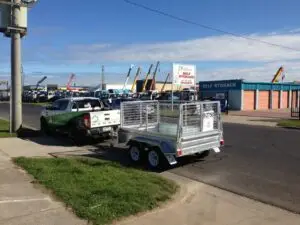 8x5 Tandem Axle Box Trailer 400mm Galvanised Cage 2800kg ATM