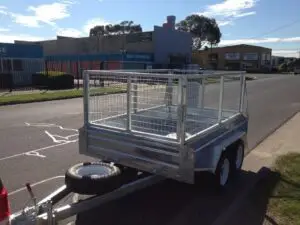 8x5 Tandem Axle Heavy Duty Galvanised with 400mm sides, 2000kg ATM