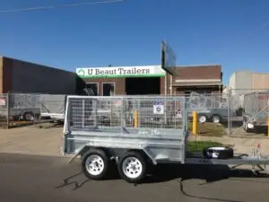 8x5 Tandem Axle Heavy Duty Galvanised with 400mm sides, 2000kg ATM