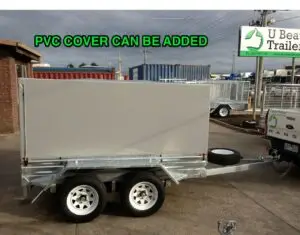 8×5 Single Axle Trailer 1500kg Galvanised Braked Heavy Duty