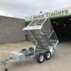 8×5 Hydraulic Tandem Tipper with  Cage Galvanised 2000kg ATM