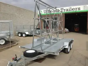 14x6.6 Tandem Window Frame Trailer 2000kg ATM
