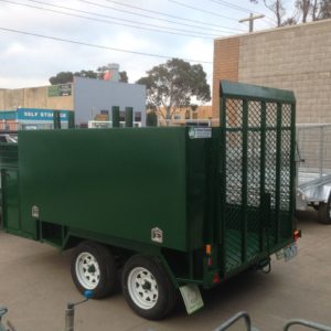 8×5 Tandem Lawn Mower Trailer Green 2000kg ATM