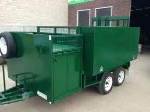 8x5 Tandem Lawn Mower Trailer Green 2000kg ATM