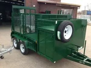 8x5 Tandem Lawn Mower Trailer Green 2000kg ATM