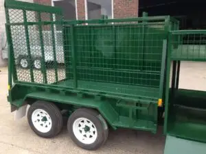 8x5 Tandem Lawn Mower Trailer Green 2000kg ATM