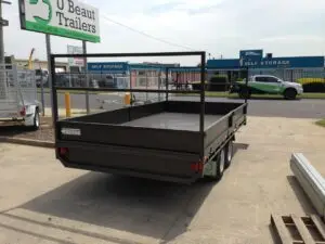 14x7 Tandem Flat Top with H-bars , Split sides, 2000kg ATM