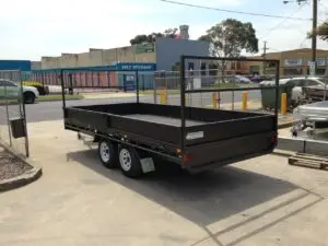 14x7 Tandem Flat Top with H-bars , Split sides, 2000kg ATM