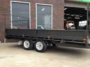 14x7 Tandem Flat Top with H-bars , Split sides, 2000kg ATM