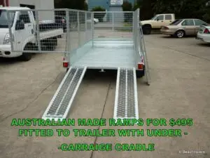 8x5 Tandem Tipper with 380mm side and 800mm Cage 2000kg ATM