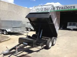 8x5 Tandem Tipper with 380mm side and 800mm Cage 2000kg ATM