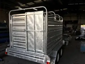 12x6 Tandem Stock Cattle Crate Trailer Galvanised 2800kg ATM