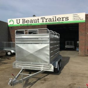 12×6 Tandem Stock Cattle Crate Trailer 2000kg ATM