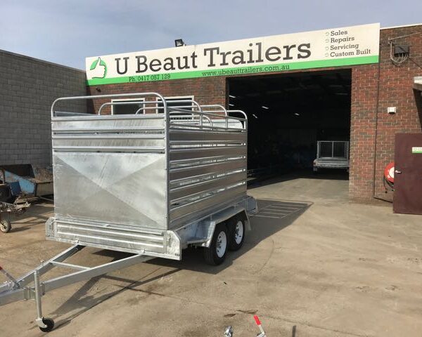 12 × 6 Tandem Stock Cattle Crate Trailer 2800kg ATM | U Beaut Trailers