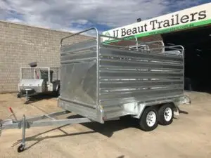 12x6 Tandem Stock Cattle Crate Trailer 2000kg ATM
