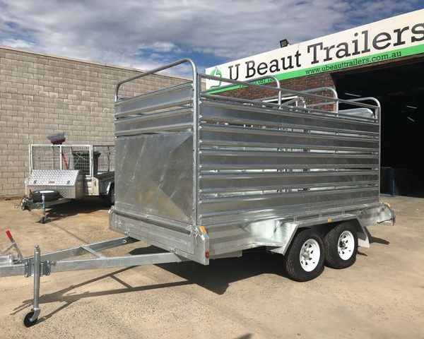 12×6 Tandem Stock Cattle Crate Trailer 2000kg ATM