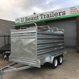 10×6 Tandem Stock Cattle Crate Trailer 2800kg ATM