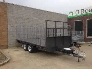 16x8 Tandem Flat Top with Truck gates , 3500kg ATM