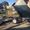 7×5 Single Axle Box Trailer Hydraulic Tipper Lawn Mower