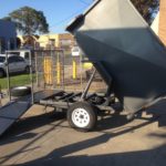 7x5 Box Trailer Hydraulic Tipper lawn Mower