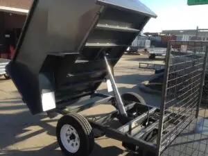 Lawn Mower 7x5 Single Axle Box Trailer Hydraulic Tipper