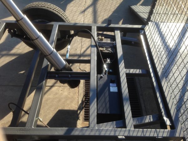 7x5 Box Trailer Hydraulic Tipper lawn Mower