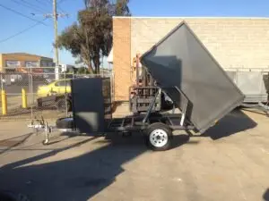 Lawn Mower 7x5 Single Axle Box Trailer Hydraulic Tipper