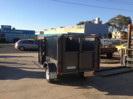 7x5 Box Trailer Hydraulic Tipper lawn Mower