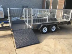 16x6 Lawn Mowing Tandem Trailer Cage trailer Australian Made Ramp